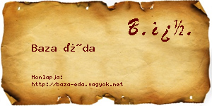 Baza Éda névjegykártya